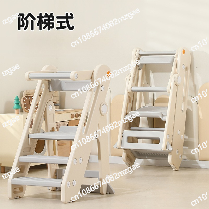 Toddler Learning Tower - Opvouwbare praktische leertoren wasbak opstapje, kinder