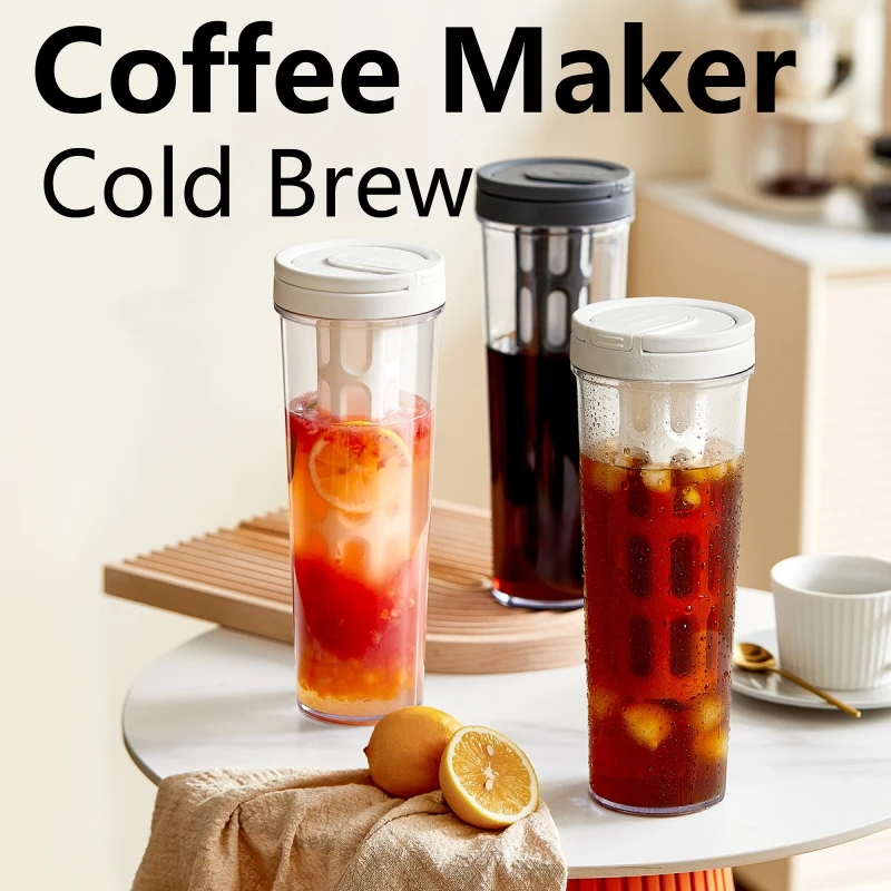 Portable Bottle Warmer - 1L Handmatig Cold Brew Koffiezetapparaat met