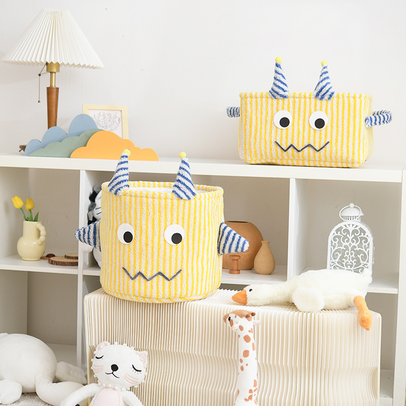 Baby Products Organiser - Zachte schattige pluche kinderopbergmand Cartoon speelgoed