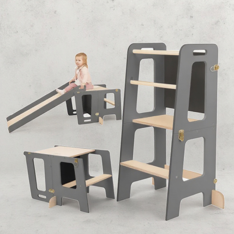 Toddler Learning Tower - Opvouwbare opstapje voor peuters, leertoren voor