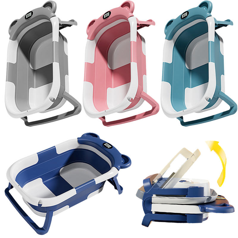 Baby Products For Newborn - Opvouwbare Badkuip Voor Babybadtemperatuur Detectie Meting