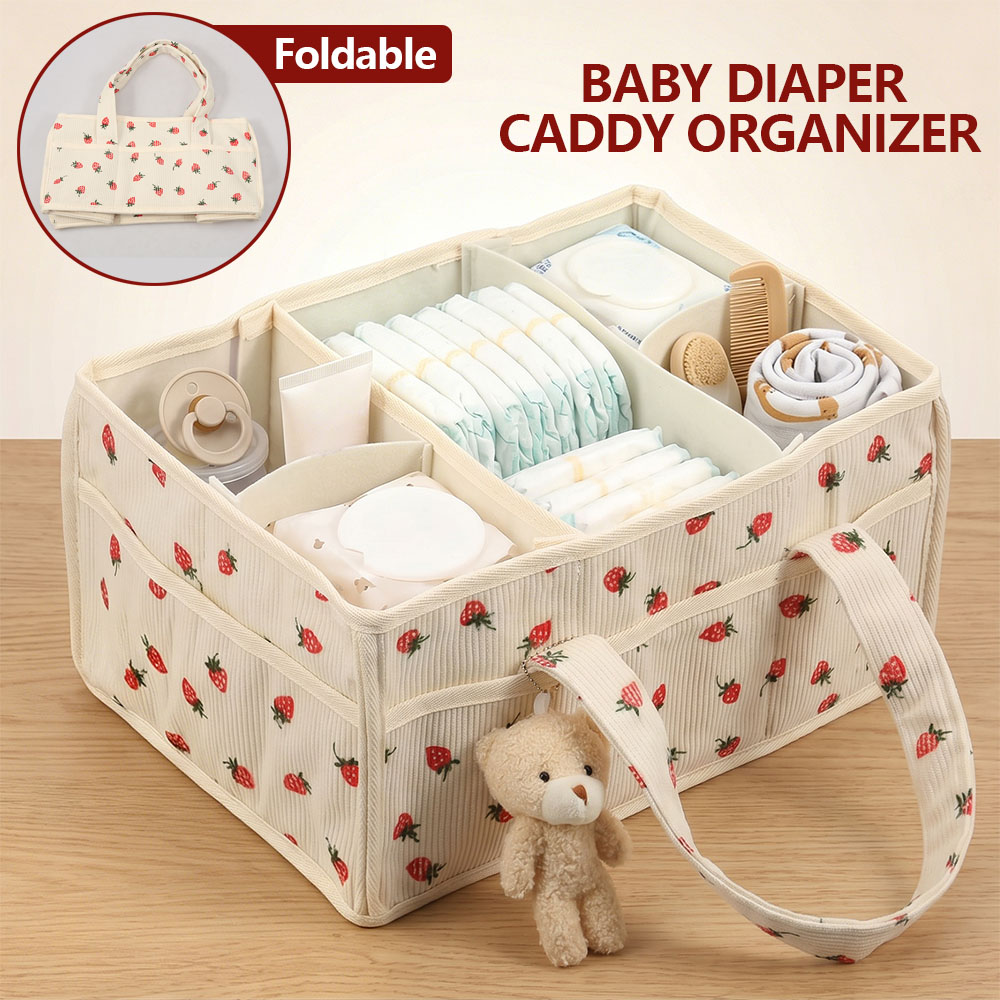 Baby Products Organiser - Opbergmand voor luiers en luiersdoekjes, draagbaar,