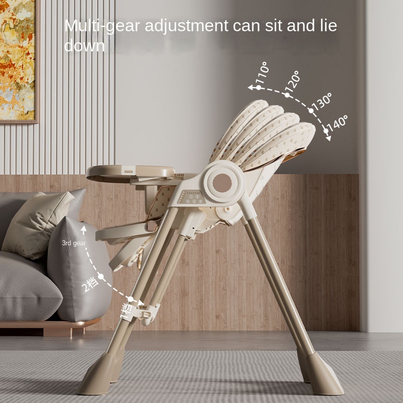 Baby High Chair Booster - Elektrische multifunctionele opvouwbare baby eetstoel, verstelbare