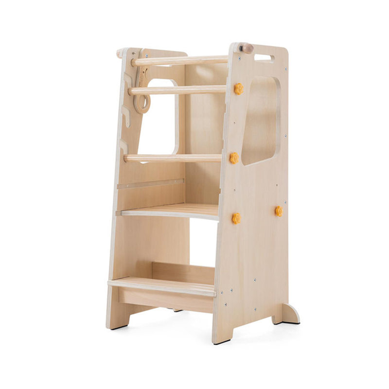 Toddler Learning Tower - Opvouwbare houten baby leertoren/krukje voor de