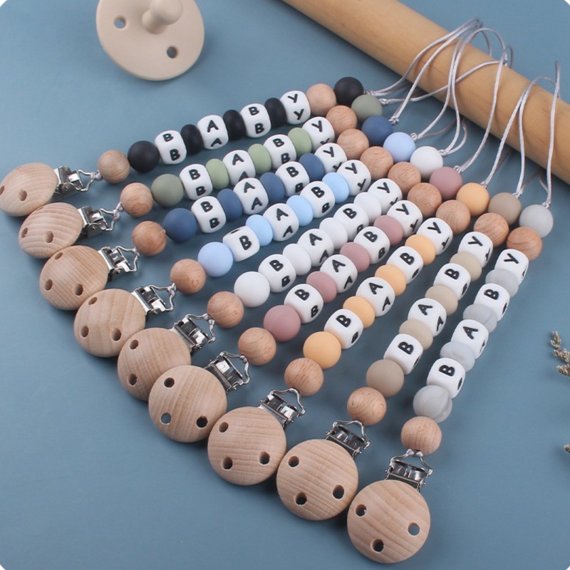 Baby Products Gift - Dummy Houder Clip Maatwerk Naam Siliconen