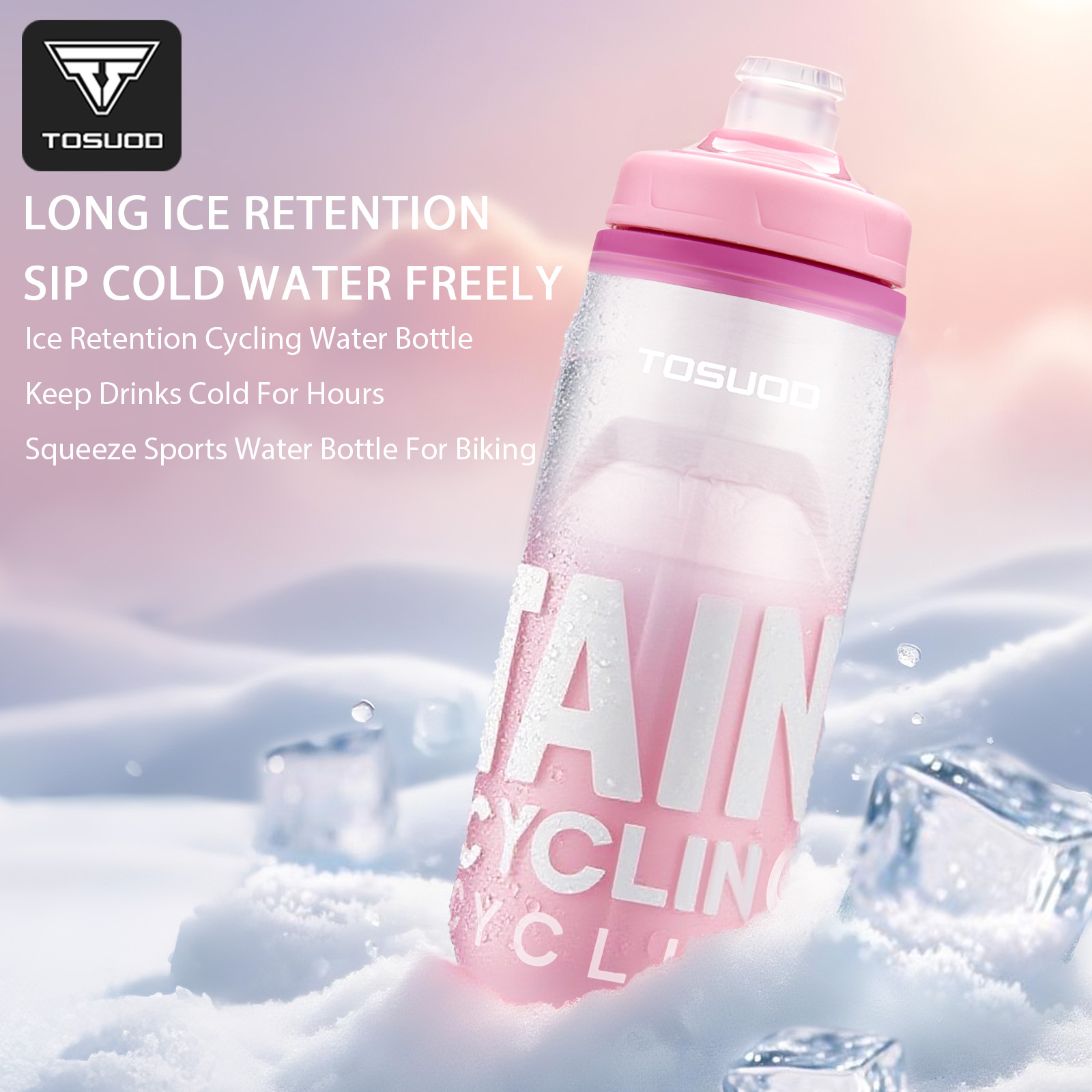 Portable Bottle Warmer - TOSUOD 620ML Fietsen Houd koud waterflesje