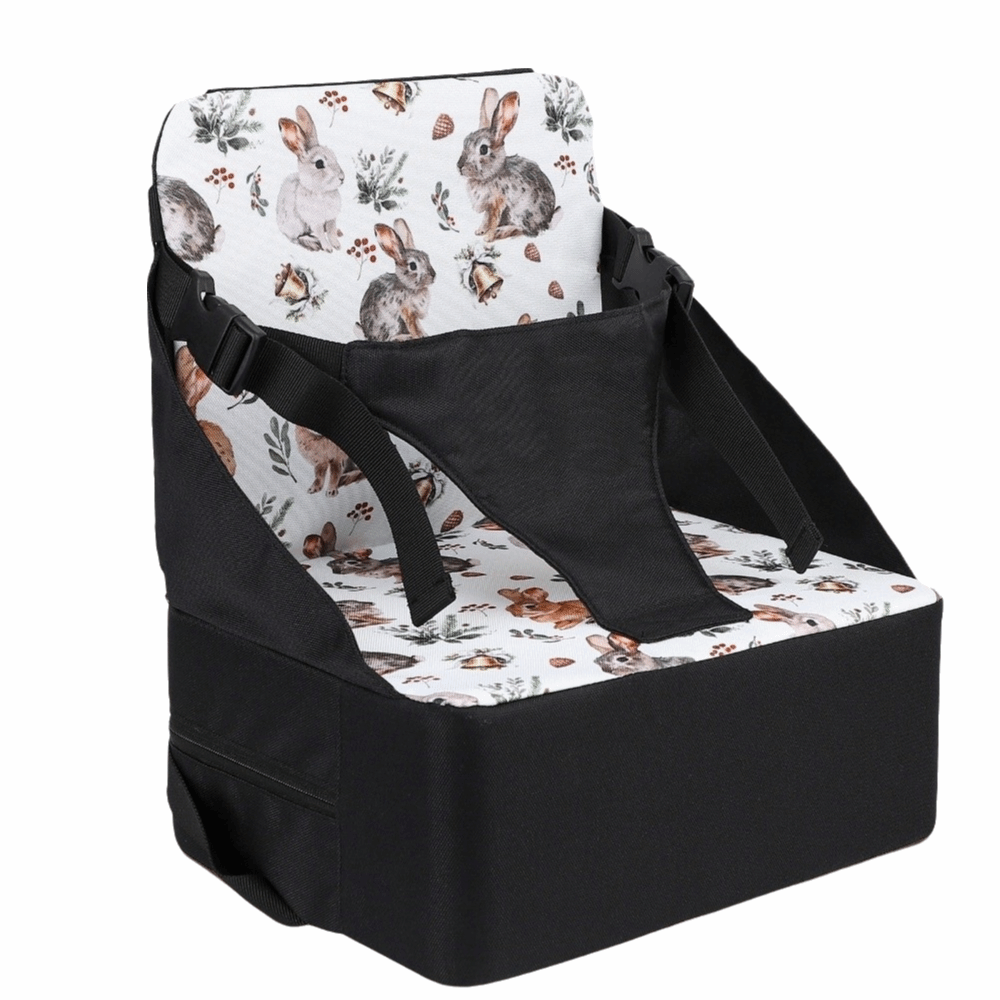 Baby High Chair Booster - Cartoon bedrukte kinderstoelmat Opvouwbaar Gemakkelijk schoon
