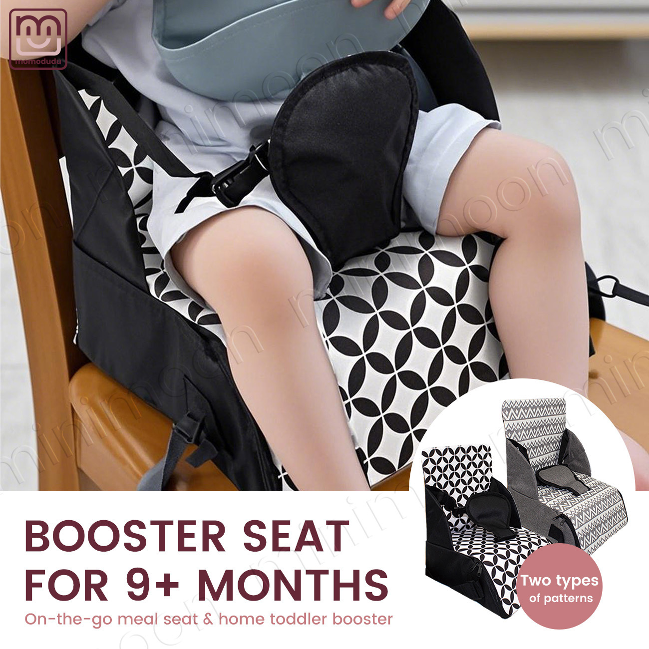Baby High Chair Booster - Draagbare babyverhoger voor dineren en reizen,