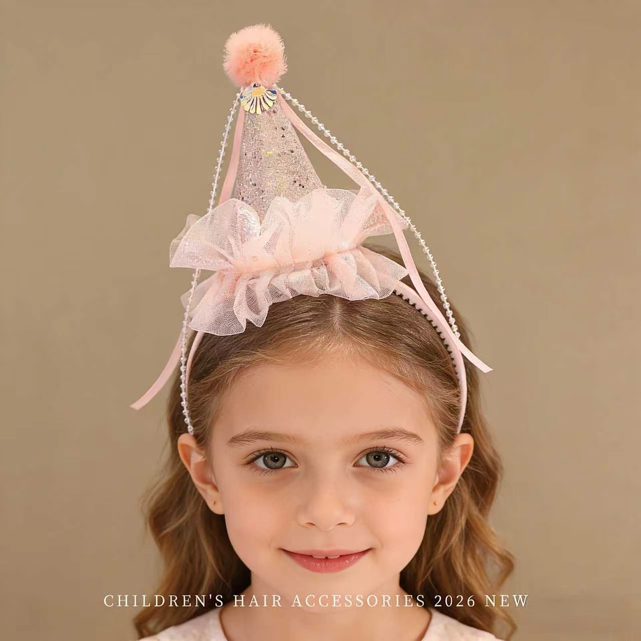 Baby Products Gift - 2026 Nieuwe Roze Glitter Verjaardag Kroon