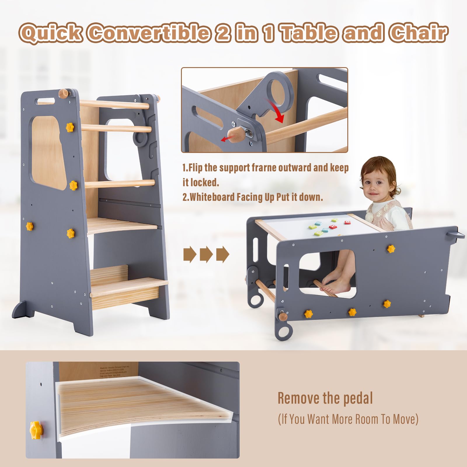 4-in-1 keukentoren voor peuter - Toddler Learning Tower recensie en prijs