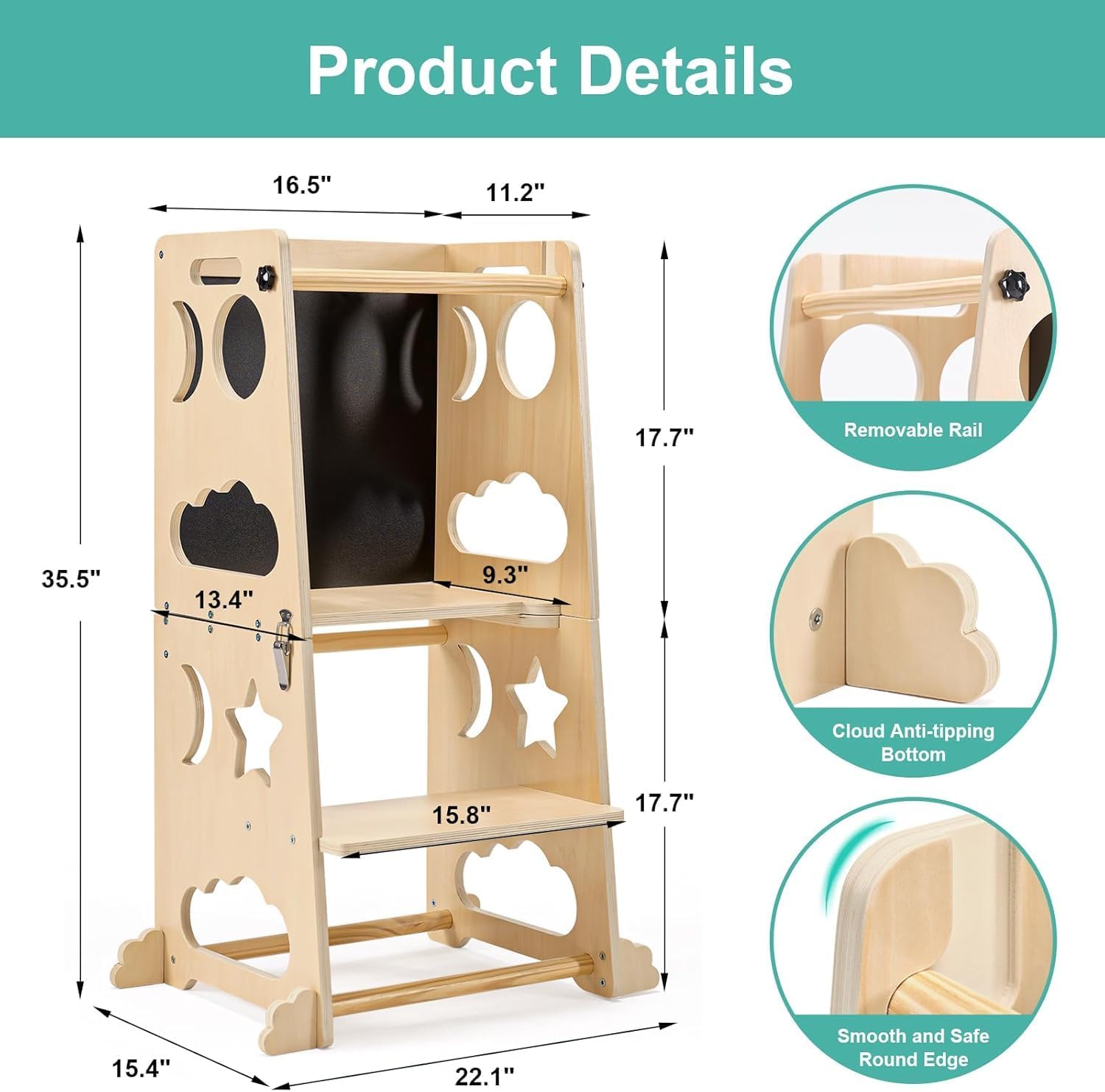 Opvouwbare keukentoren voor pe - Toddler Learning Tower recensie en prijs