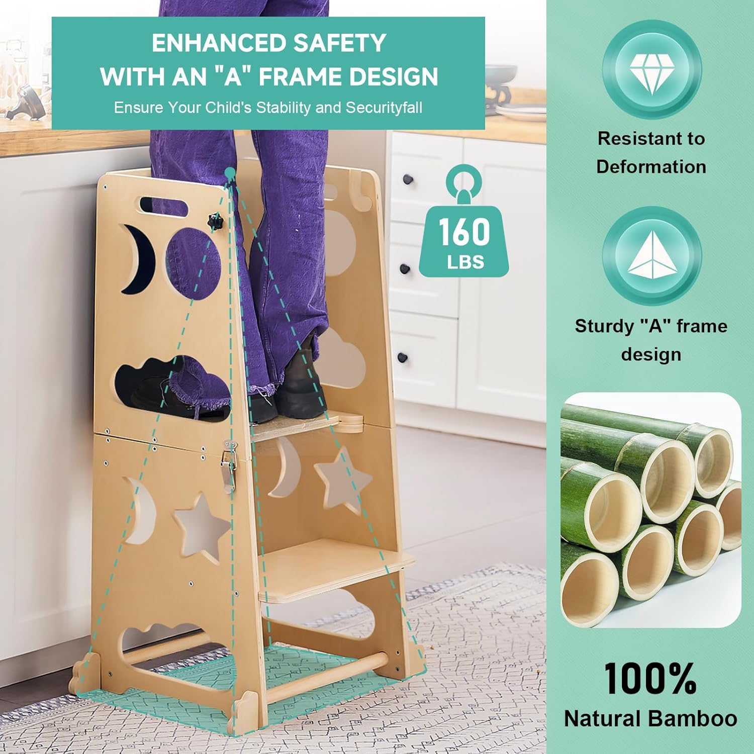 Opvouwbare keukentoren voor pe - Toddler Learning Tower recensie en prijs