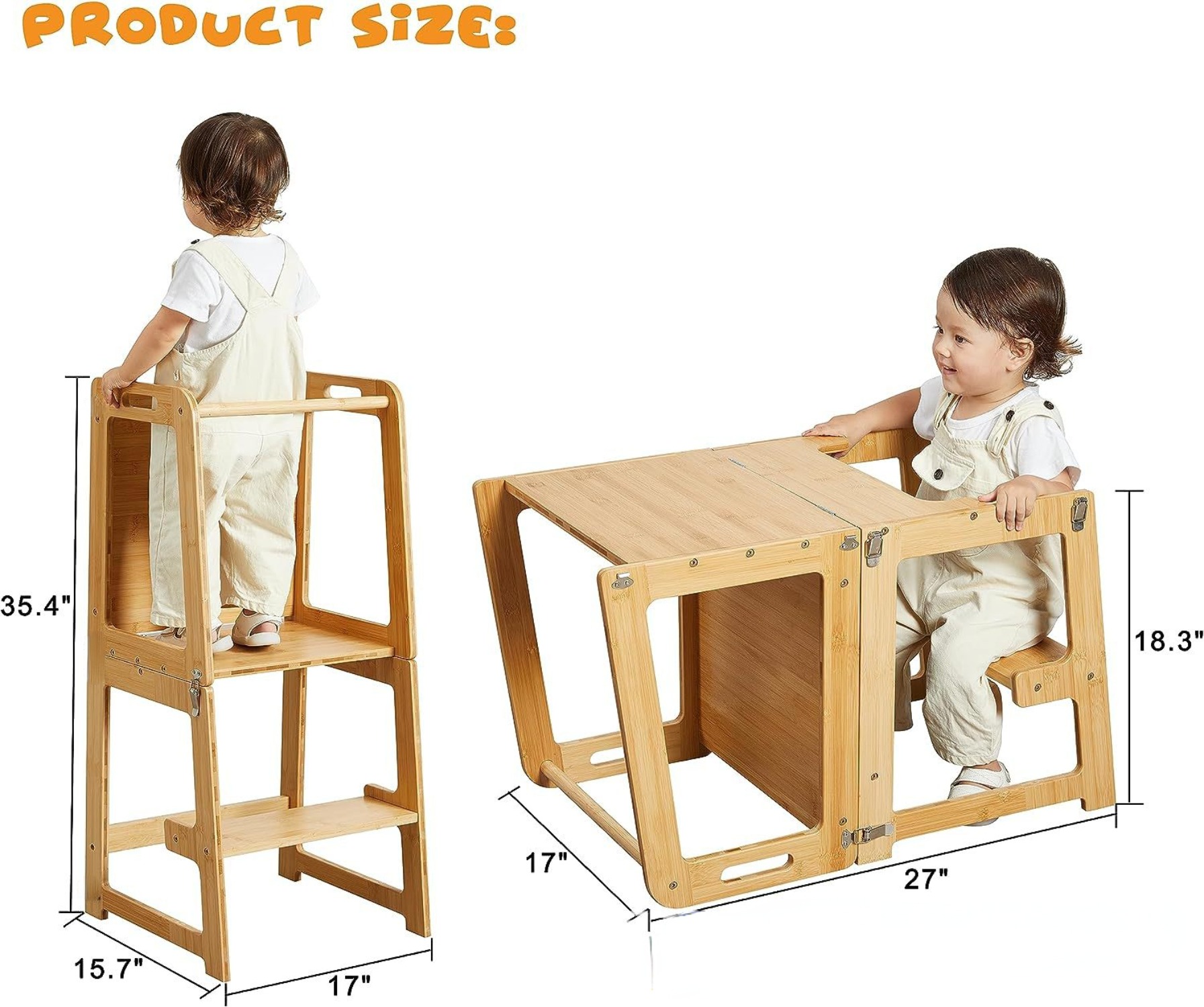 Opvouwbare peuterkeukentoren,  - Toddler Learning Tower recensie en prijs