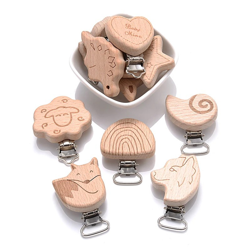 5 Stuks Houten Fopspeen Clip F - Baby Products Moisturizer recensie en prijs